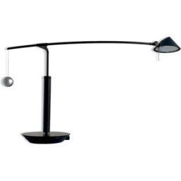 Lampe Nestore Lettura de Carlo Forcolini pour Artemide 1991 noir 84x25x46