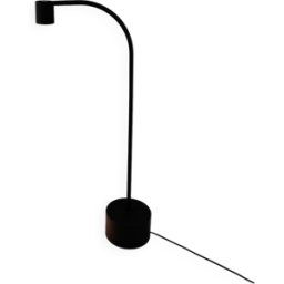 Lampadaire postmoderne Halo Click 1 par Ettore Sottsass pour Philips, 1980s noir 35x35x103