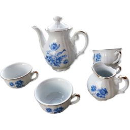 Service à café dinette bleu 0x0x0