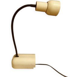 Lampe de table Tholos production Artemide 1979 beige 10x10x55