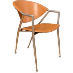 Chaise Calligaris, Italie, années 1990 marron 55x59x78