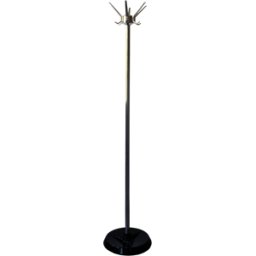 Porte-manteau en métal chromé, 70's argent 30x30x185