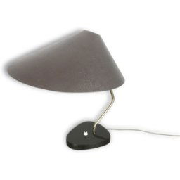 Original modernist 1960s Table light lampe de table with granite base made in Germany noir 34x41x41