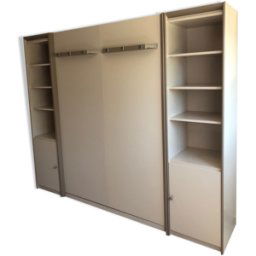 Lit pont cerezo studio beige 257x233x208