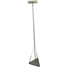 Lampadaire Artemide design Giafranco Frattini circa 1980 gris 40x40x184