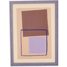 ART Peinture, architecture abstraite violet 26x0x35