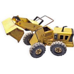 Ancien camion chargeur frontal tonka xmb 975 années 80 vintage jaune 0x0x0