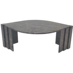 Italian Granite Coffee Table, 1980's marron 147x100x50