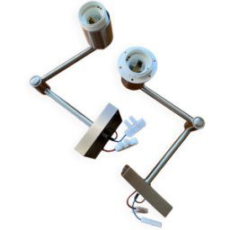 Paire d appliques Massive Philips argent 8x30x8