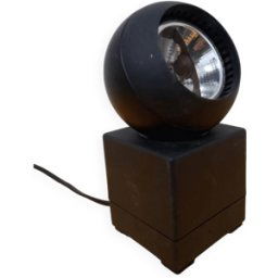 Lampe de table Osram années 70 noir 9x9x20