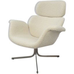 Big Tulip Chair de Pierre Paulin pour Artifort, années 1960 blanc 90x80x92