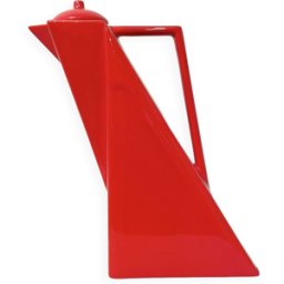ART Théière, cafetière postmoderne Pierre Casenove, Studio Salins 1980 rouge 7x19x25