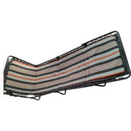 Lit de camp vintage Lafuma orange 63x1x195