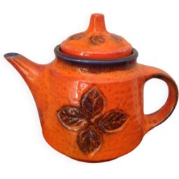 ART Théière verseuse vintage Carstens Tönnieshof West Germany orange 0x0x0