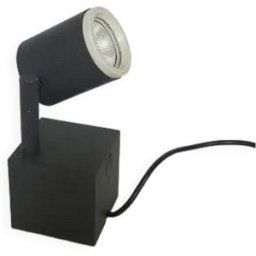Lampe de bureau Halo Click 1 d'Ettore Sottsass pour Philips, 1988 noir 8x8x18