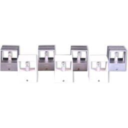 Appliques carrées en métal minimaliste moderne par Philips - Set de 7 argent 7x7x10