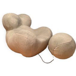 Fauteuil « Big Mama » conçu par Gaetano Pesce, UP limited 40, B&B Italia gris 120x130x103