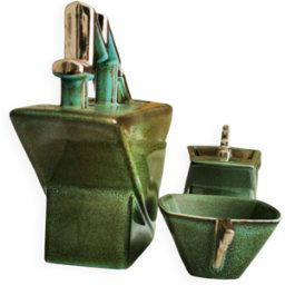 ART Théière zigzag salins studio vert 16x10x29