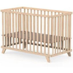 Geuther Lit pliant en bois Mayla Naturel (60 x 120 cm)
