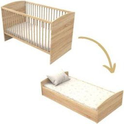 Sauthon mobilier Lit évolutif Little big bed Azur (70 x 140 cm)