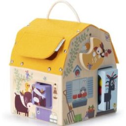 Lilliputiens Jeu d'activités en bois Maison sonore à formes