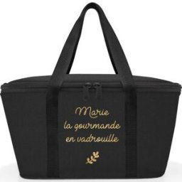 Les Griottes Grand sac isotherme noir (personnalisable)
