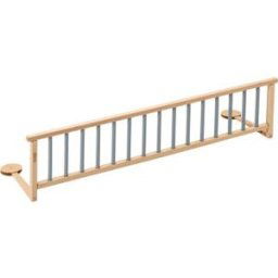 Combelle Barrière de lit en bois Audrey hybride bleu gris 127 cm