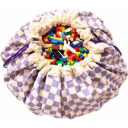 Play&Go Sac à jouet 2 en 1 Original Print Vichy Purple