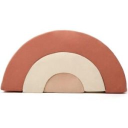 Charlie Crane Jeux en mousse Milo arc-en-ciel bois de rose, milk, nude (3 blocs)