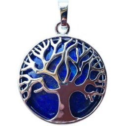 France Minéraux Pendentif Lapis-lazuli - Arbre de vie