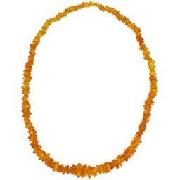 France Minéraux Collier Ambre Jaune - Baroque - 60cm