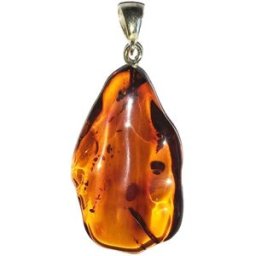 France Minéraux Pendentif Ambre baltique - Pierre brute