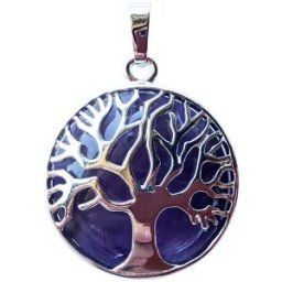 France Minéraux Pendentif Améthyste - Arbre de vie