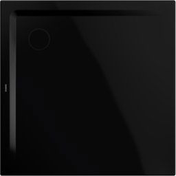 Kaldewei Receveur de douche Superplan 383148040701 80x80x2,5cm, avec support, noir