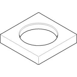 Dornbracht rosace pour corps MARO 801 092779005-00 chromé