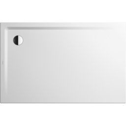 Kaldewei Receveur de douche Superplan 384100013711 80x100x2,5cm, effet perlant , blanc alpin mat