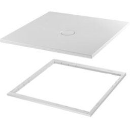 Bette BetteFloor 5491-402PLUS, T1 100x80cm, glaçure, Mini -support de baignoire, ardoise