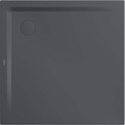 Kaldewei Receveur de douche Superplan 386548040666 120x120x2,5cm, avec support, cool grey80