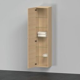 Duravit D-Neo DE1328L3030 40 x 36 cm, chêne naturel, 2000 , gauche, 5 étagères en verre