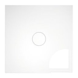Bette BetteAir 7354-414AE,T2 1200 x 900 mm, silex, rectangle, acier au titane émaillé, avec support minimum