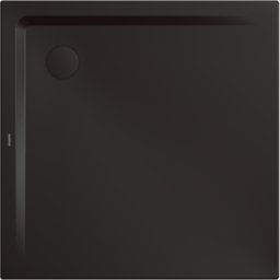 Kaldewei Receveur de douche Superplan 384848040675 90x90x2,5cm, avec support, gris chaud90