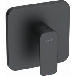 Kludi Pure & style 406553975 Mitigeur de douche à encastrer, montage mural, noir mat