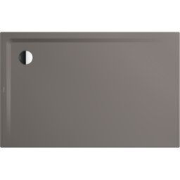 Kaldewei Superplan receveur de douche 385247980672 90x130x2,5cm, avec support plat, sans effet/antidérapant, gris chaud70