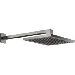 Dornbracht Lulu douche pluie 28786710-99 avec raccordement mural, platine foncé mat