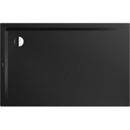 Kaldewei Receveur de douche Superplan 383847982676 75x160x2,5cm, avec support plat, Secure Plus, noir mat100