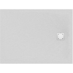 Ideal Standard Flat S receveur de douche K8219FR Carrara blanc, 100x80x3cm, avec cache bonde