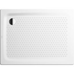 Kaldewei Superplan Classic receveur de douche 447335040001 80x120x2,5cm, avec support, antidérapant complet, blanc