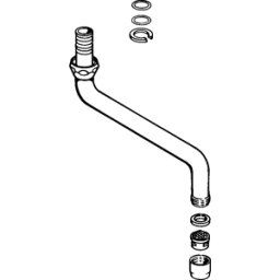 Sortie Hansa 200 mm chromé 59911171 chr