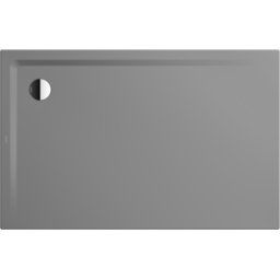 Kaldewei Receveur de douche Superplan 385547983664 90x160x2,5cm, avec support plat, effet perlant , gris40