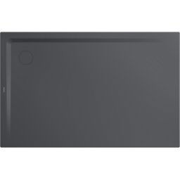 Kaldewei Superplan xxl receveur de douche 383948040666 75x170x4,7cm, avec support, cool grey80
